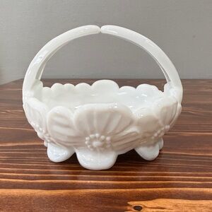 Westmoreland White Glass Basket